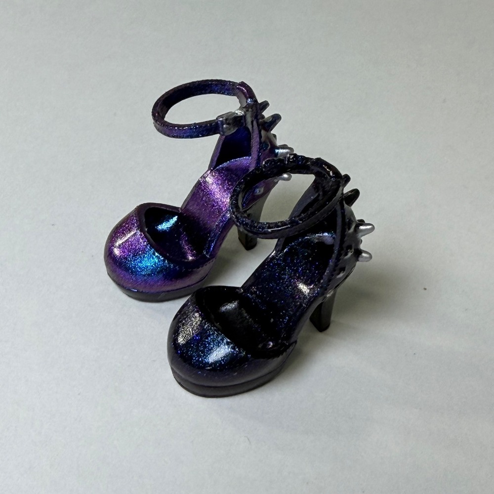 Rainbow High Shadow High Veronica Storm Doll Shoes Purple Blue Spiked Heels‎ MGA